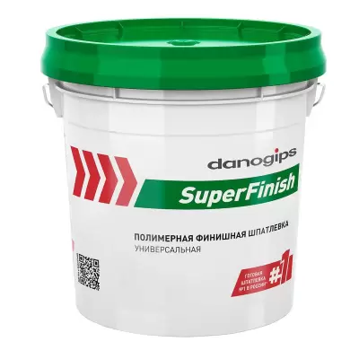 Шпатлевка финишная полимерная Danogips SuperFinish (Шитрок), 28кг