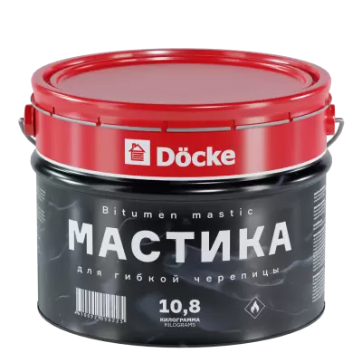 Мастика для гибкой черепицы Docke 10кг